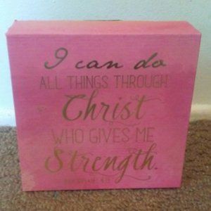 Bible verse plaque/stand - Philippians 4:13